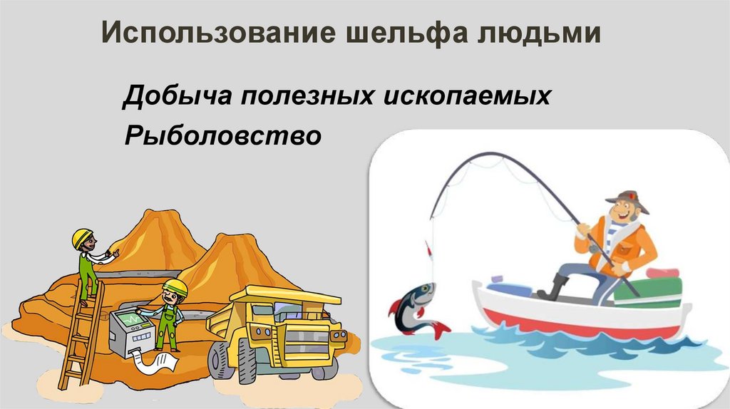 Использование шельфа людьми