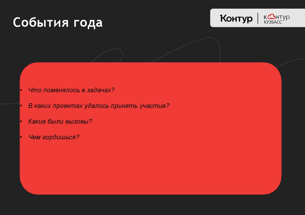 События года