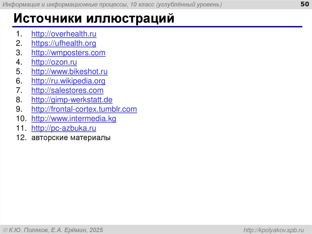 Источники иллюстраций