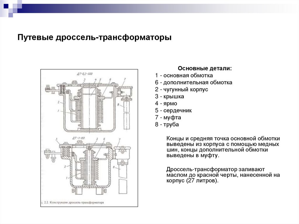Путевые дроссель-трансформаторы