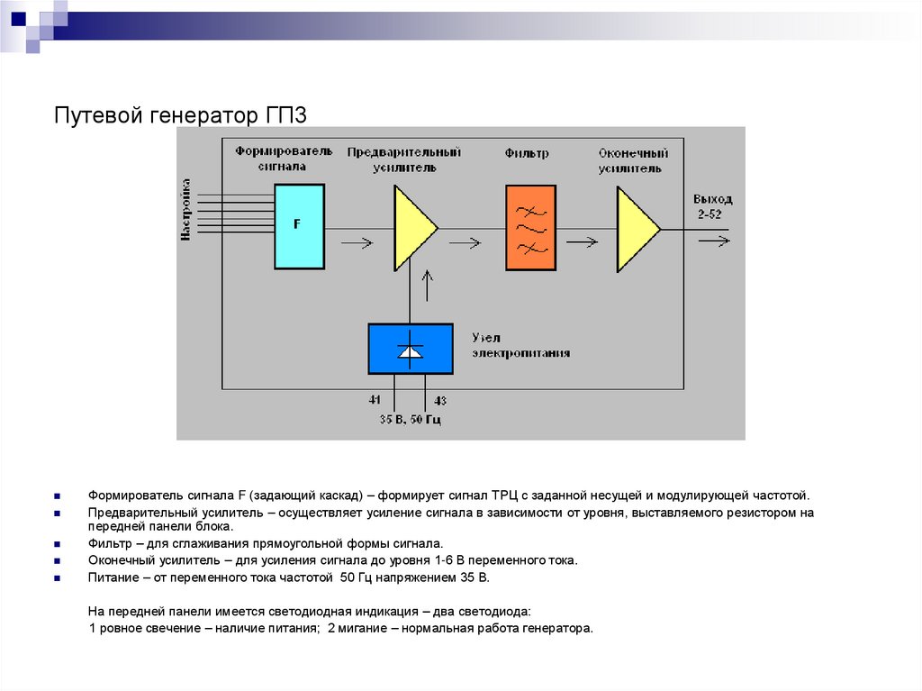 Путевой генератор ГП3
