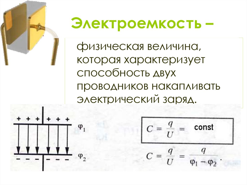 Электроемкость –