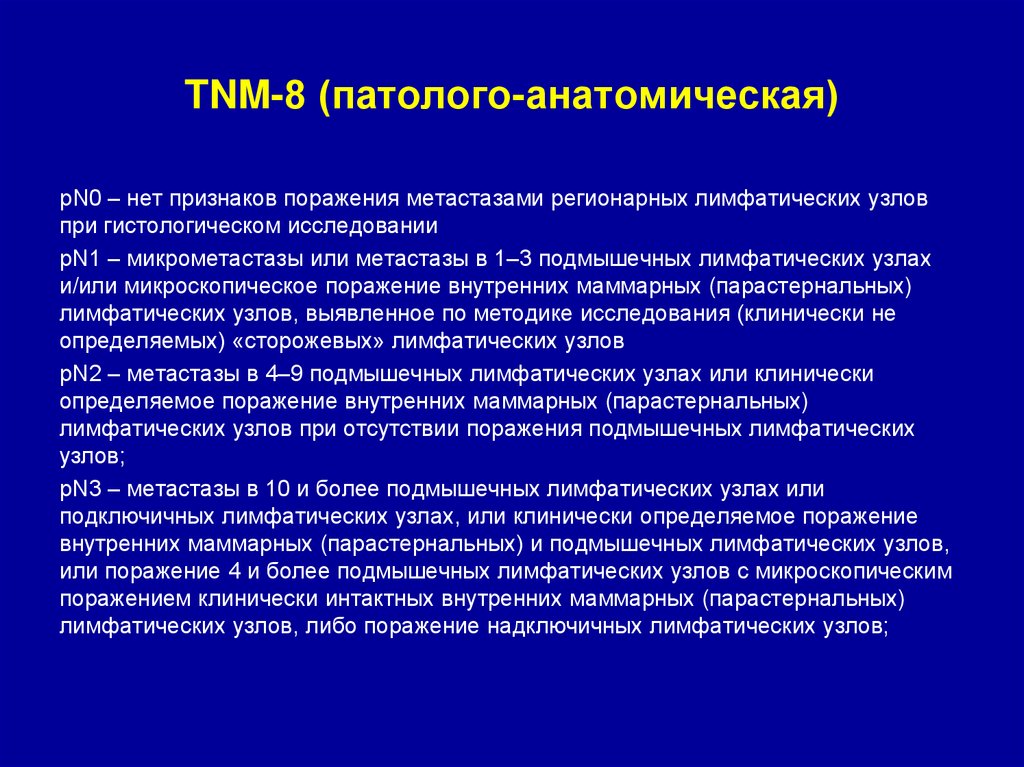 TNM-8 (патолого-анатомическая)
