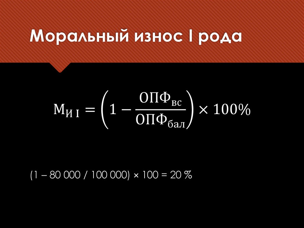 Моральный износ I рода