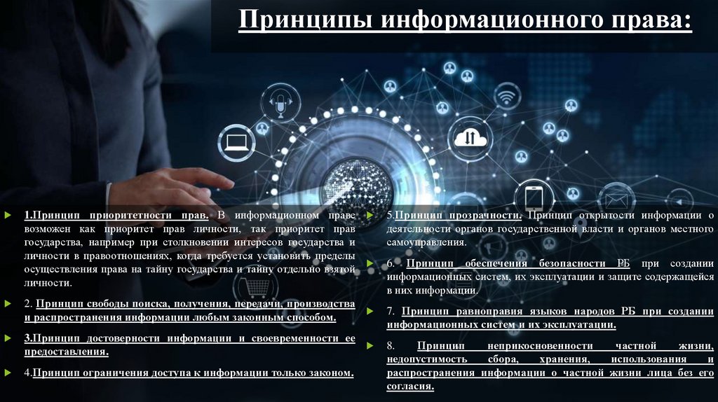 Принципы информационного права: