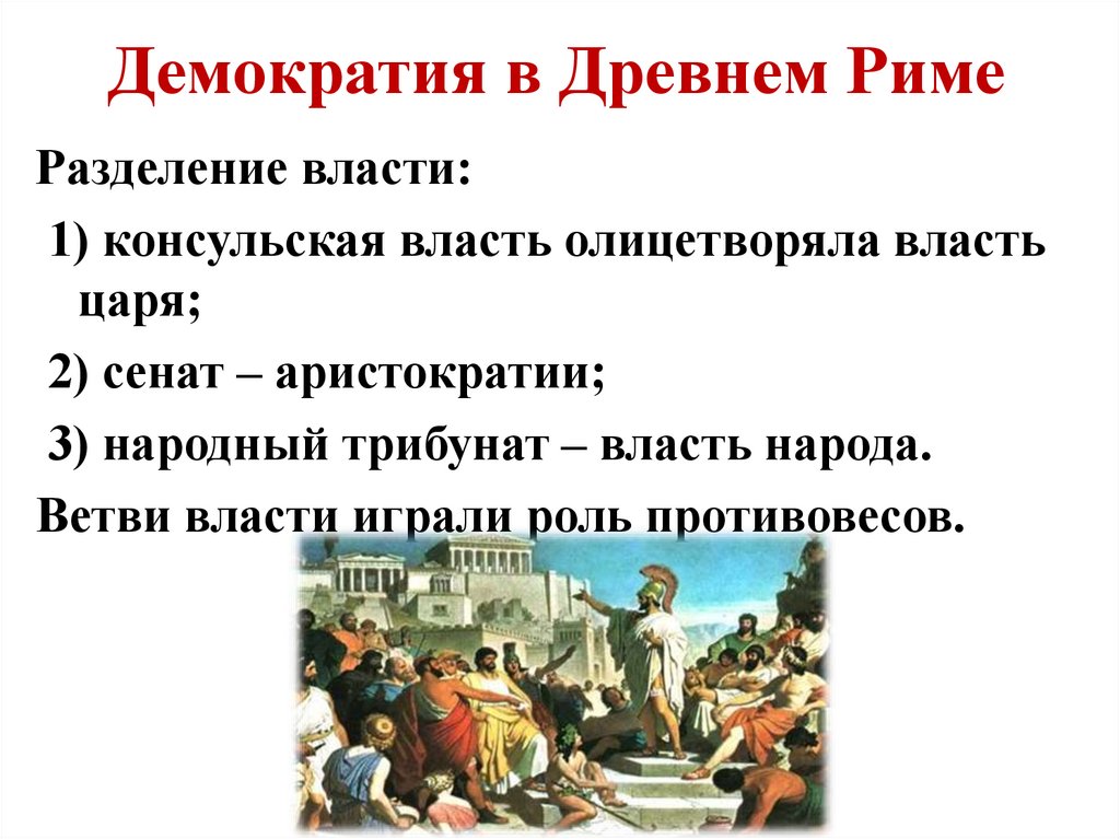 Демократия в Древнем Риме