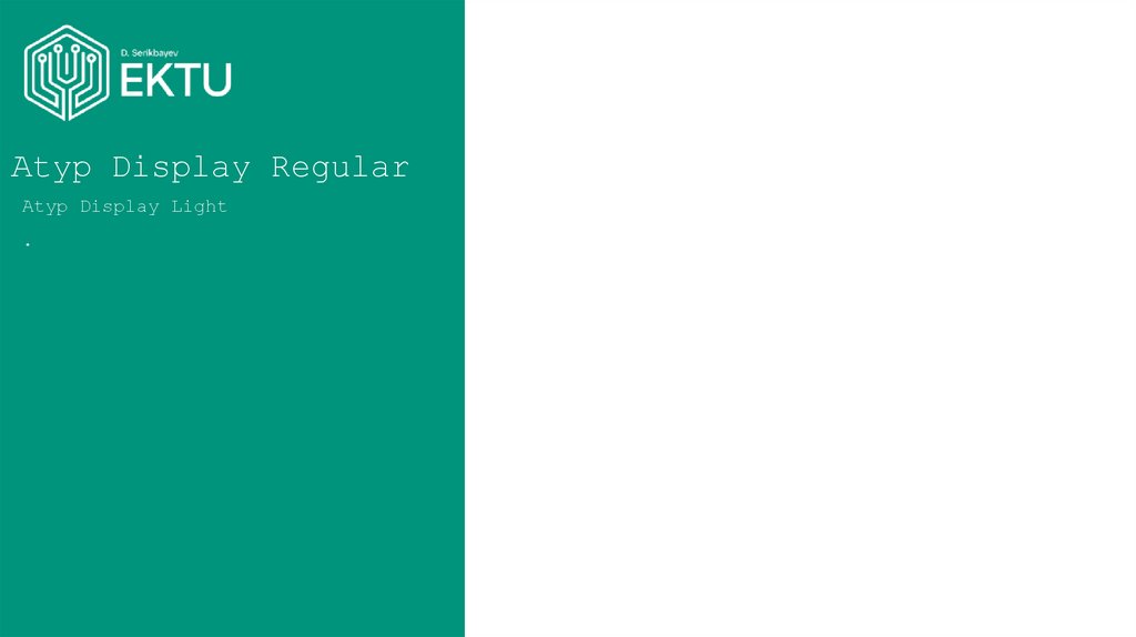 Atyp Display Regular