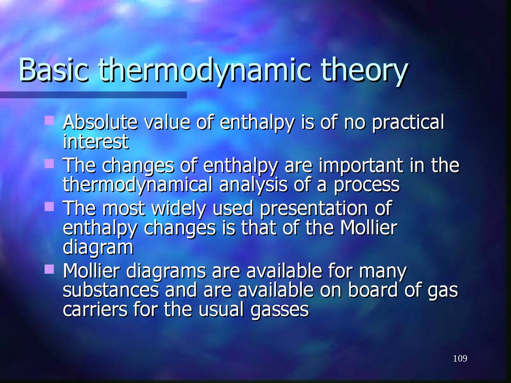 Basic thermodynamic theory