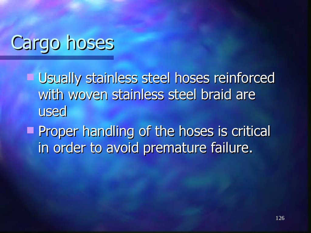 Cargo hoses