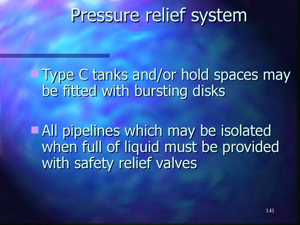 Pressure relief system
