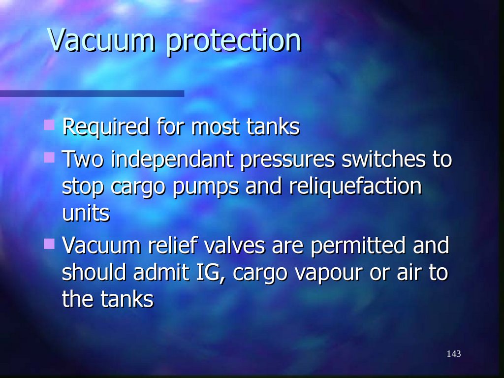 Vacuum protection