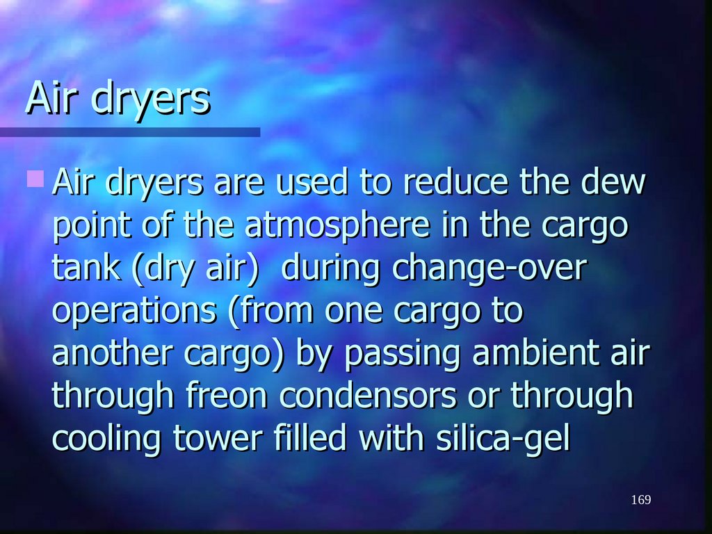 Air dryers