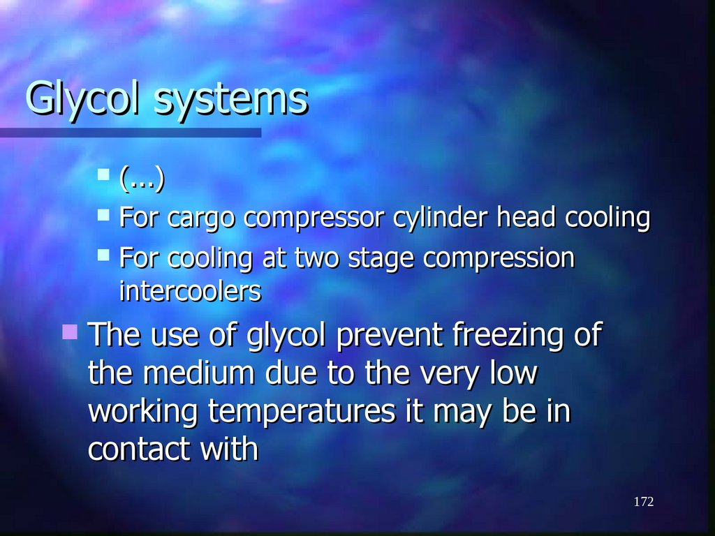 Glycol systems