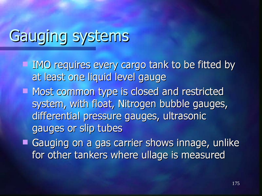 Gauging systems