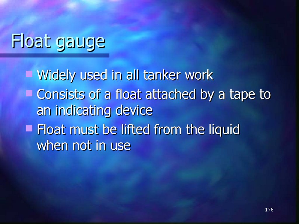 Float gauge