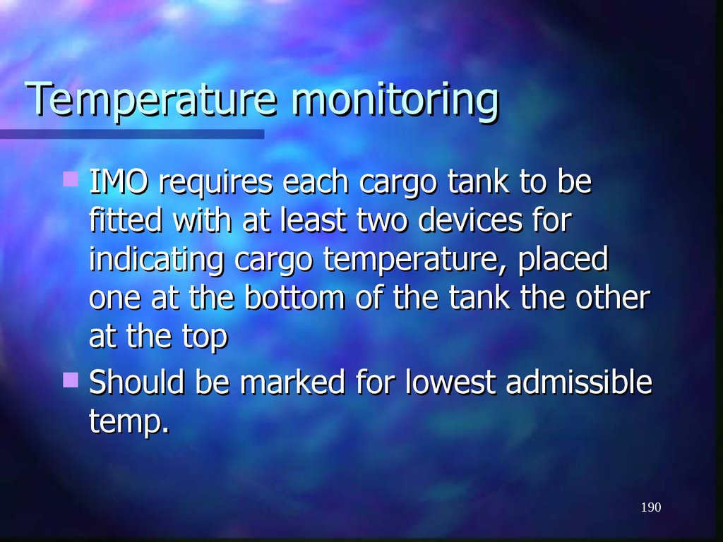 Temperature monitoring
