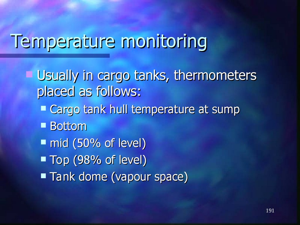 Temperature monitoring