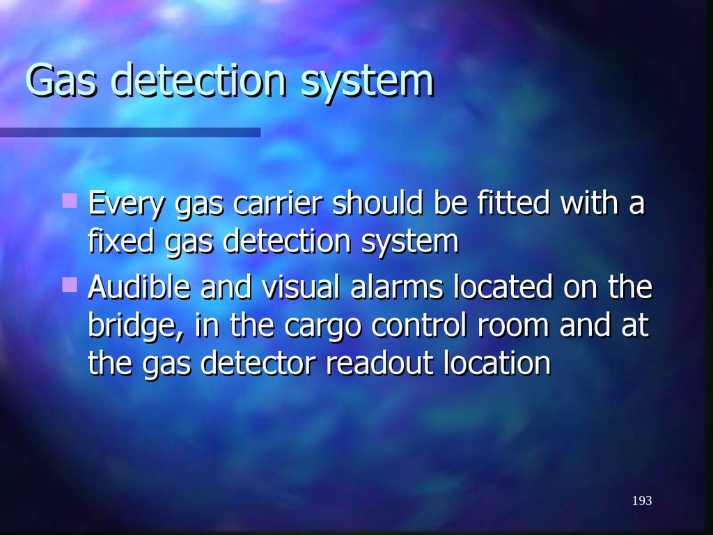 Gas detection system