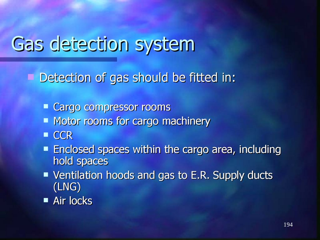 Gas detection system