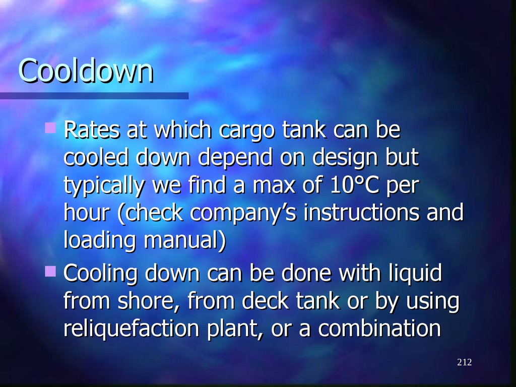 Cooldown