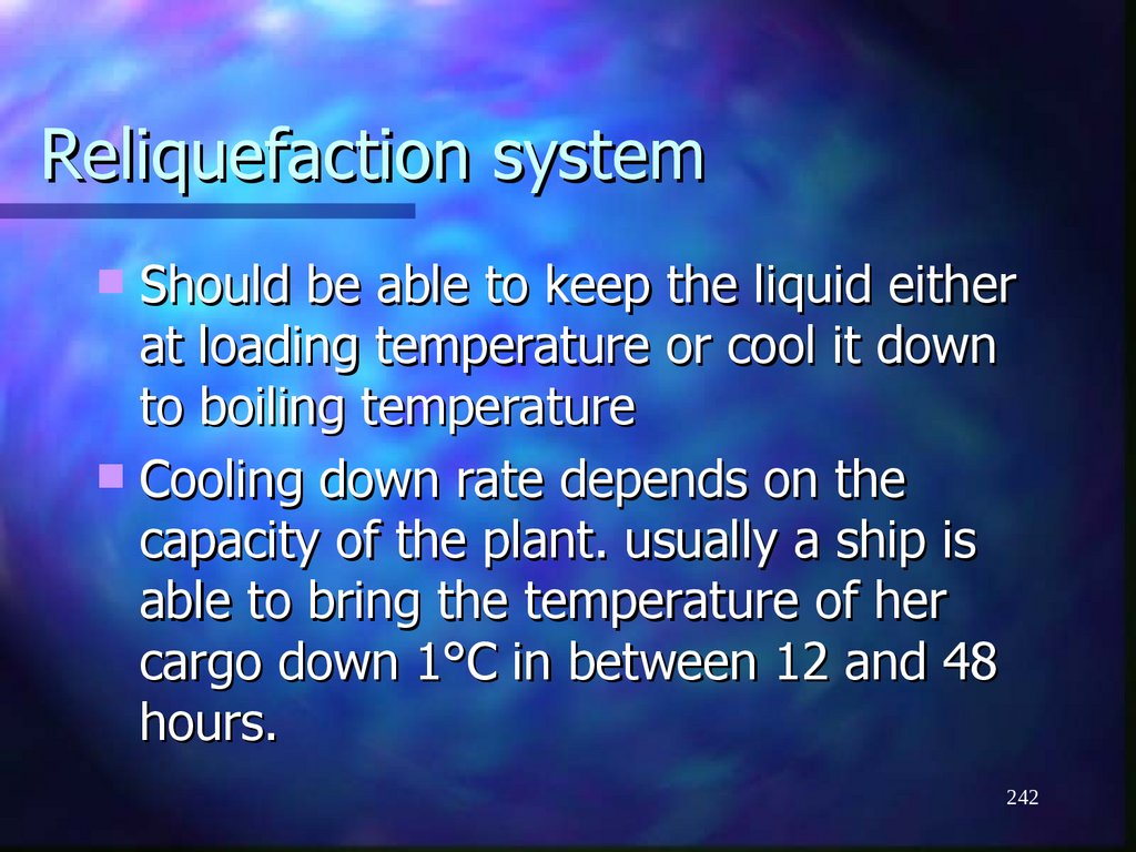 Reliquefaction system