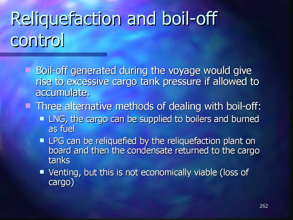 Reliquefaction and boil-off control