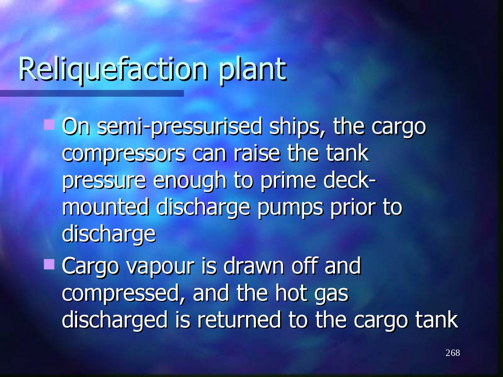 Reliquefaction plant