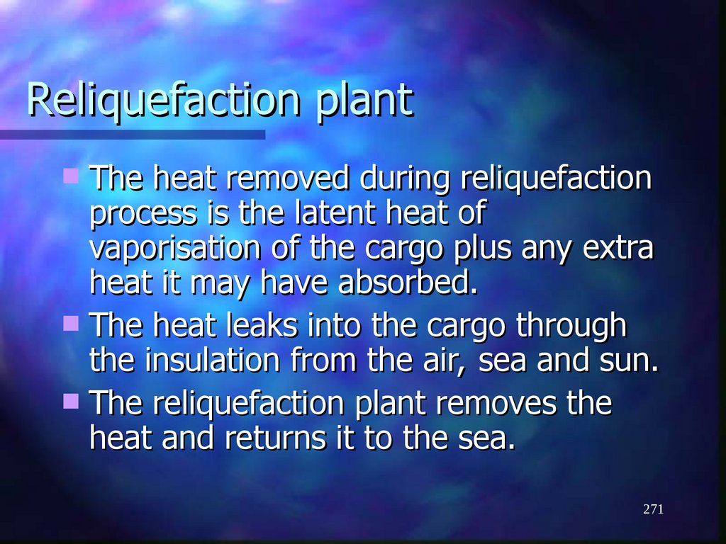 Reliquefaction plant