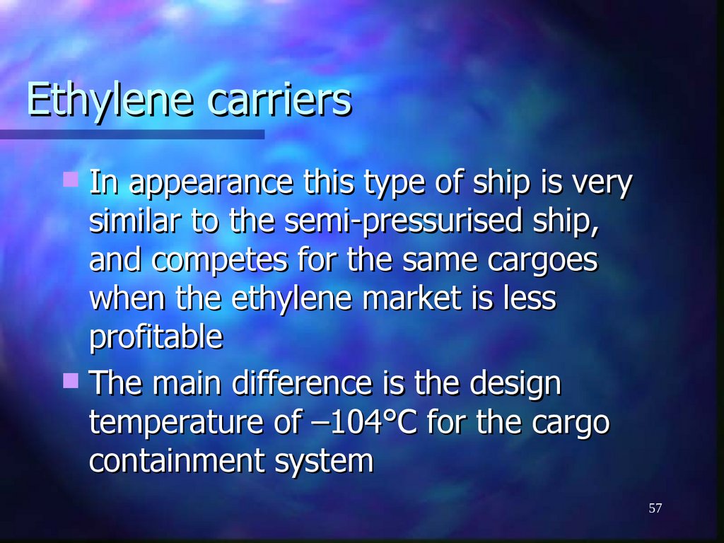 Ethylene carriers