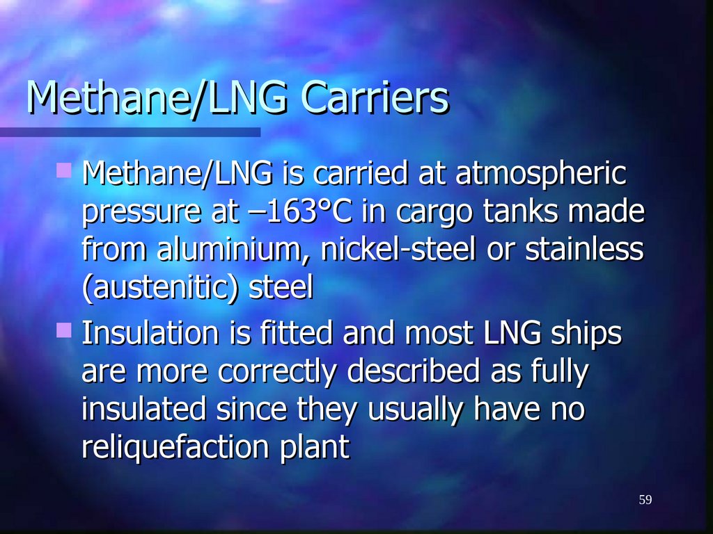 Methane/LNG Carriers