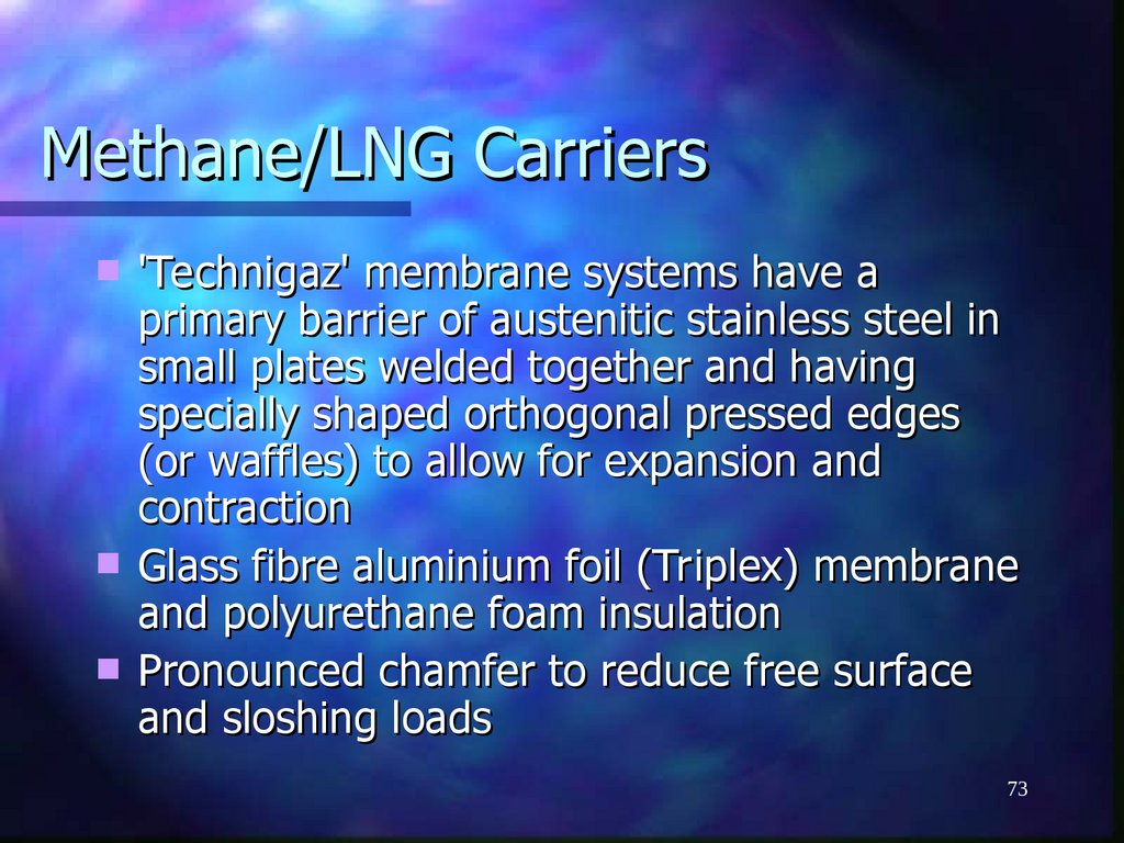 Methane/LNG Carriers