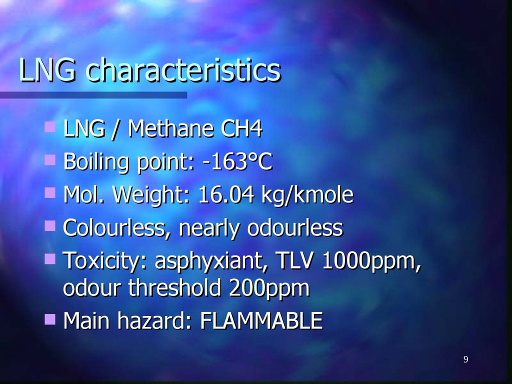 LNG characteristics
