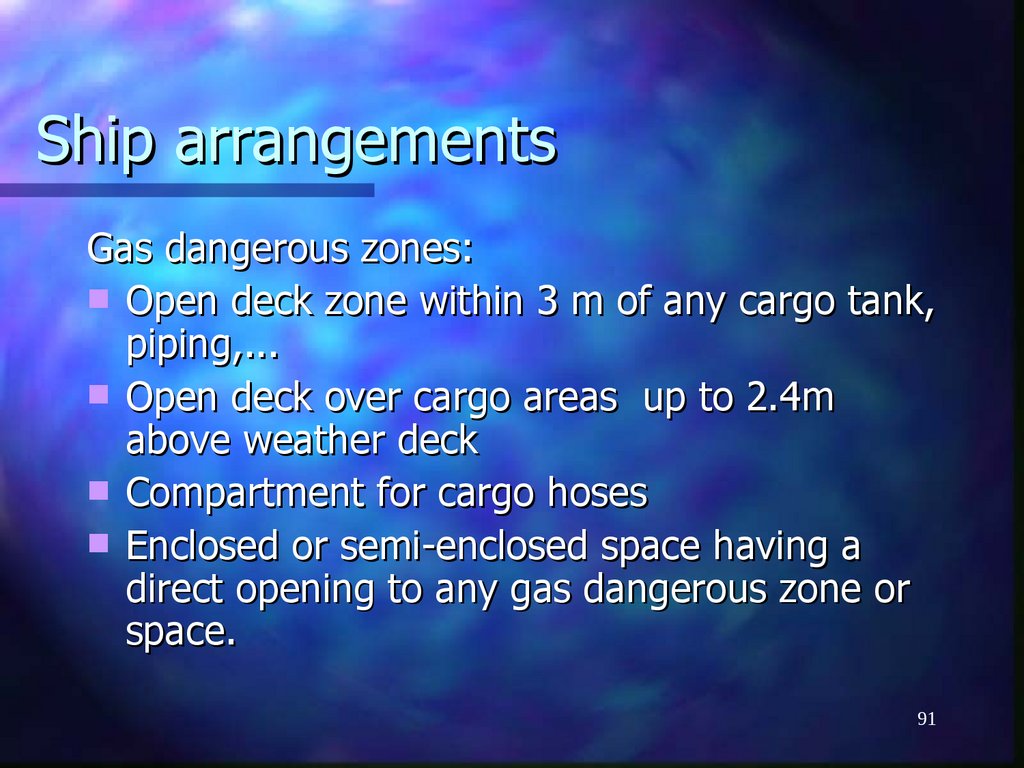 Ship arrangements