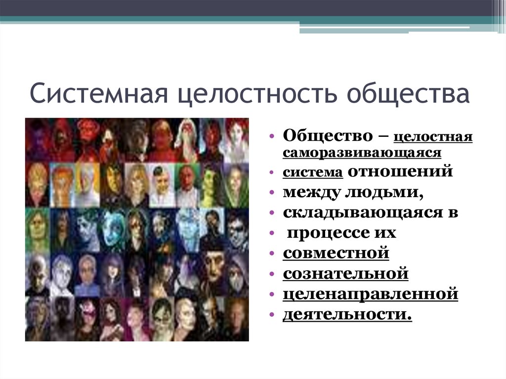 Системная целостность общества