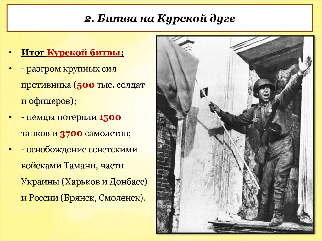 2. Битва на Курской дуге