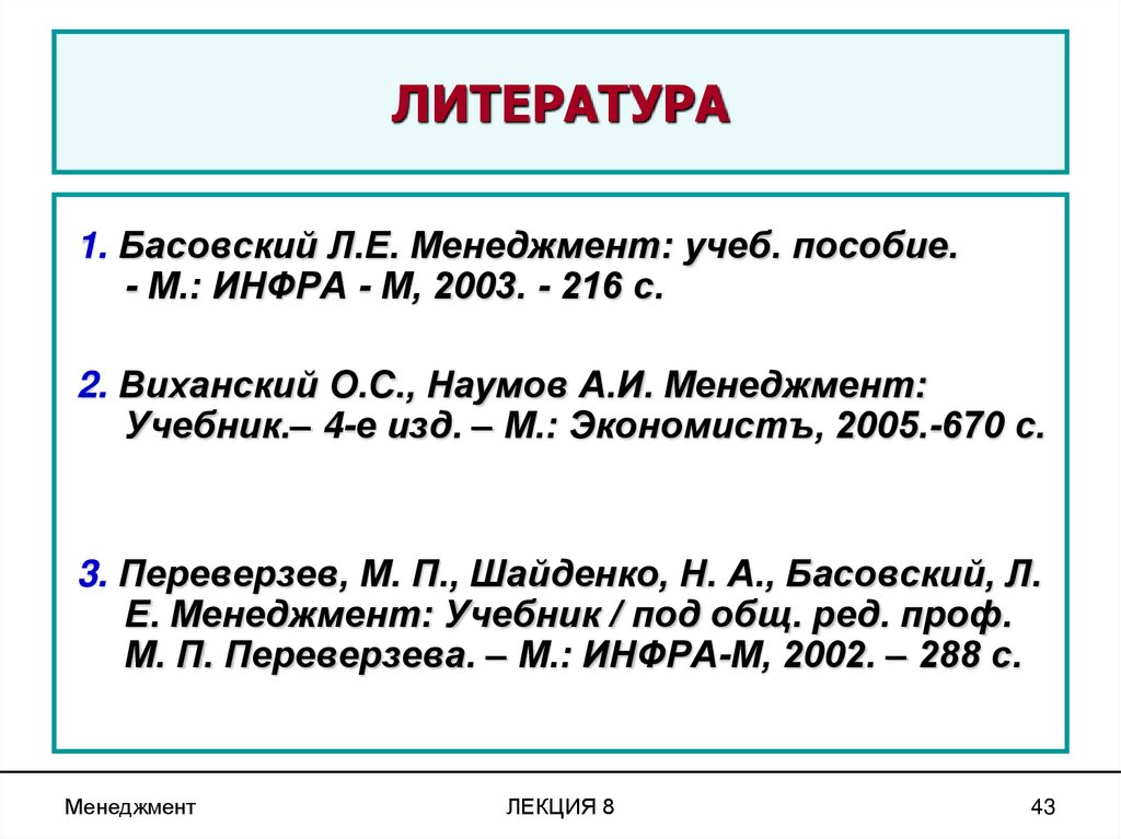 ЛИТЕРАТУРА