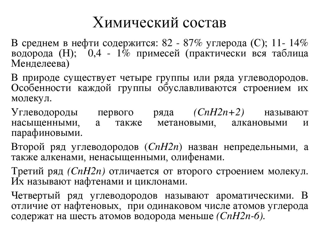 Химический состав