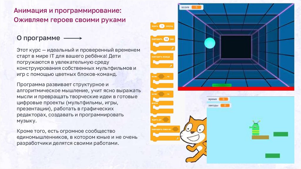 Анимация и программирование: Оживляем героев своими руками