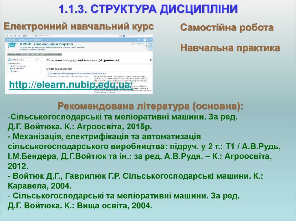 1.1.3. СТРУКТУРА ДИСЦИПЛІНИ