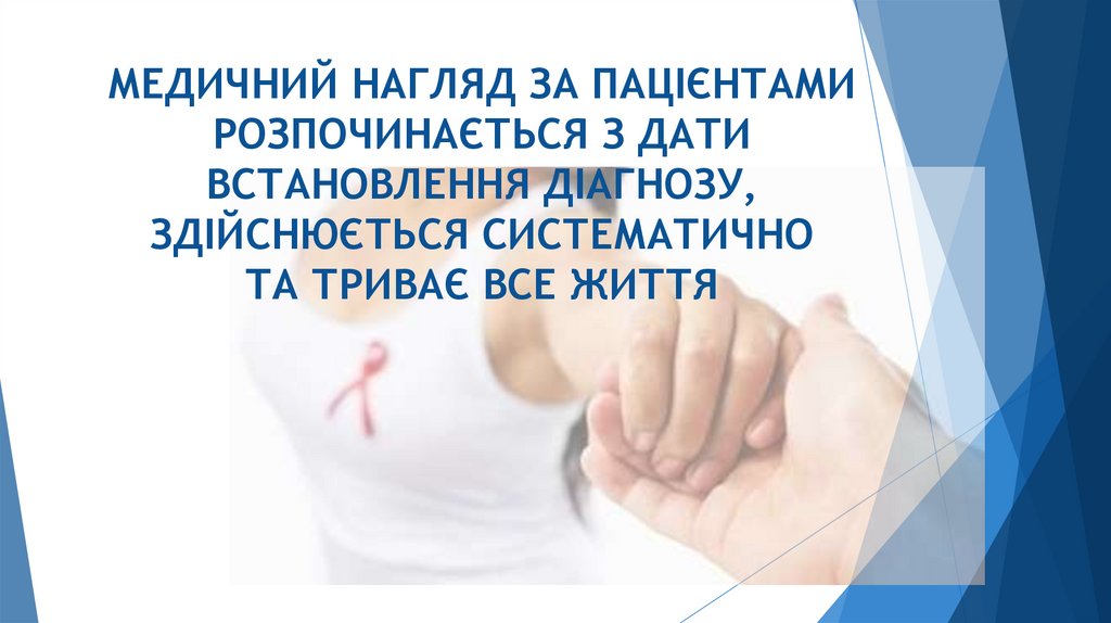 МЕДИЧНИЙ НАГЛЯД ЗА ПАЦІЄНТАМИ РОЗПОЧИНАЄТЬСЯ З ДАТИ ВСТАНОВЛЕННЯ ДІАГНОЗУ, ЗДІЙСНЮЄТЬСЯ СИСТЕМАТИЧНО ТА ТРИВАЄ ВСЕ ЖИТТЯ