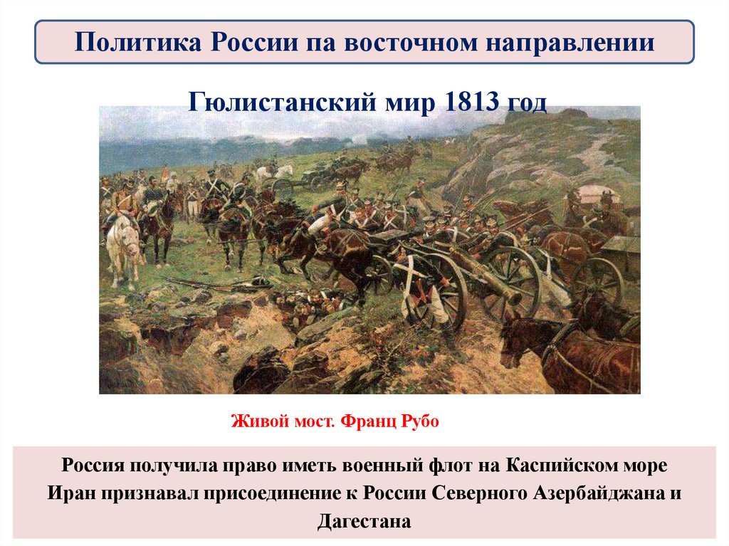 Гюлистанский мир 1813 год
