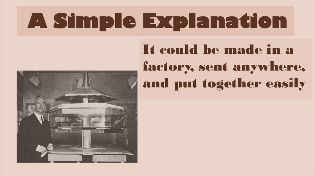A Simple Explanation