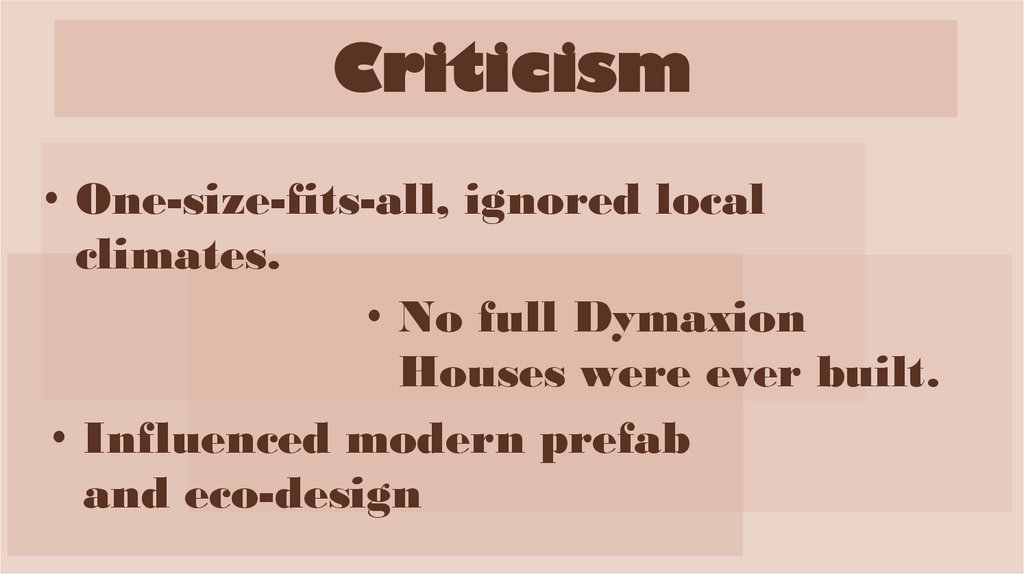 Criticism