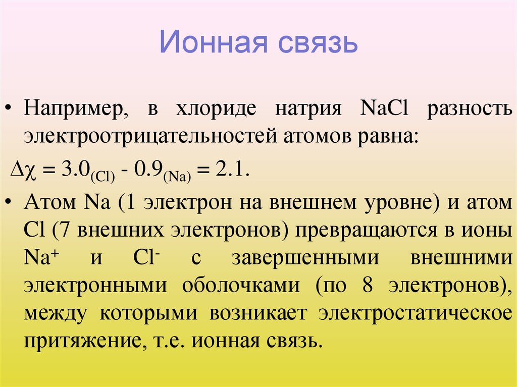 Ионная связь