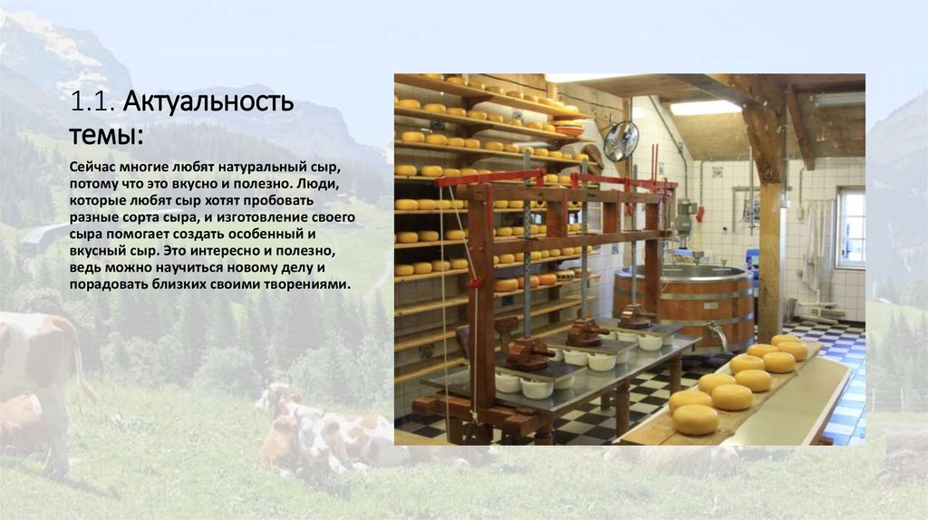 1.1. Актуальность темы: