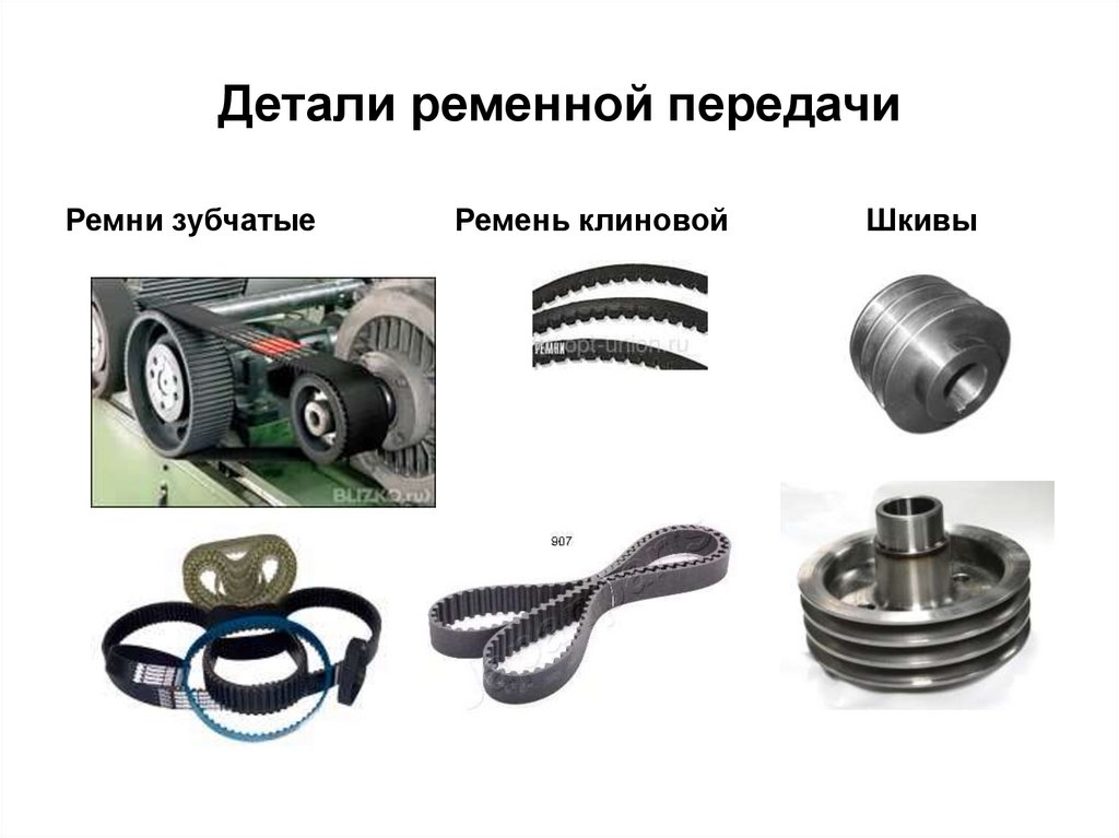 Детали ременной передачи