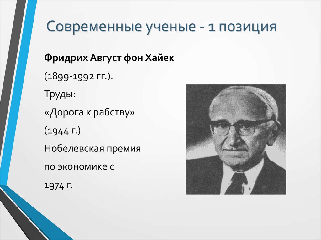 Современные ученые - 1 позиция