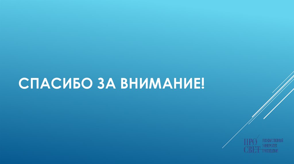 Спасибо за внимание!