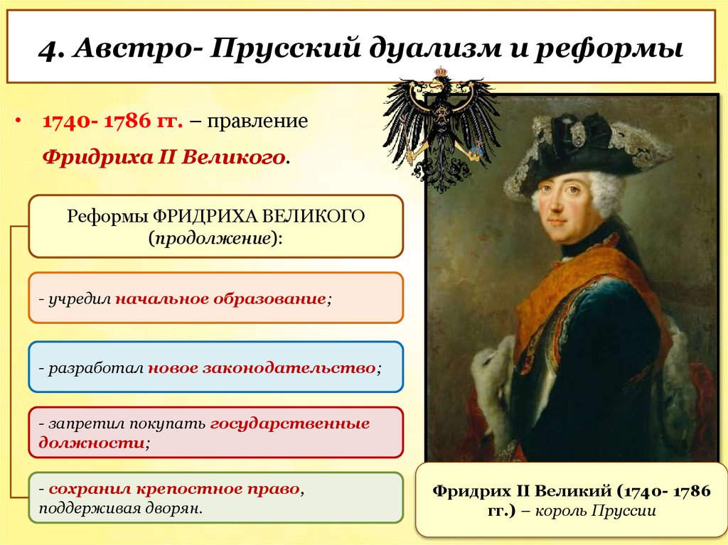 4. Австро- Прусский дуализм и реформы