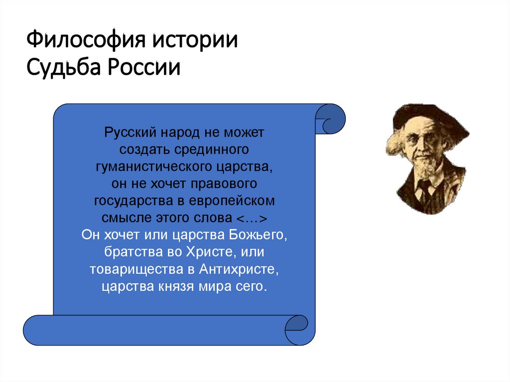 Философия истории Судьба России